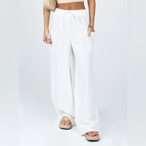 Princess Polly Brunie Pants – White – Size US 2 (NWT)